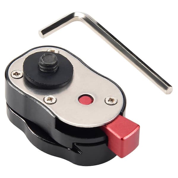Professionelt 1/4 tommer Mini Quick Release Plate System til ethvert stativ, Leddelt armbeslag med op til 4