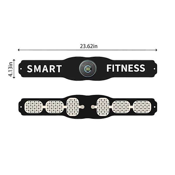 Bälte för träning av magmuskler, fitnessapparat, magmaskin, bälte för magmuskeltoning, bärbar magmuskelstimulator, myoplasticitet, 10 träningsmönster