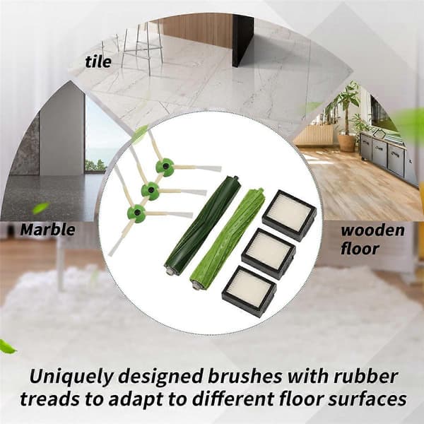 För iRobot Roomba I3 I3+ I7 I7+ I4 I6 I6+I8 I8+/Plus E5 E6 E7 J7 I E &J Serien Dammsugare Huvud S