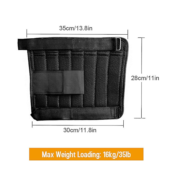 2-pack 16 kg justerbara viktade fotledsvikter för träning - YuJia