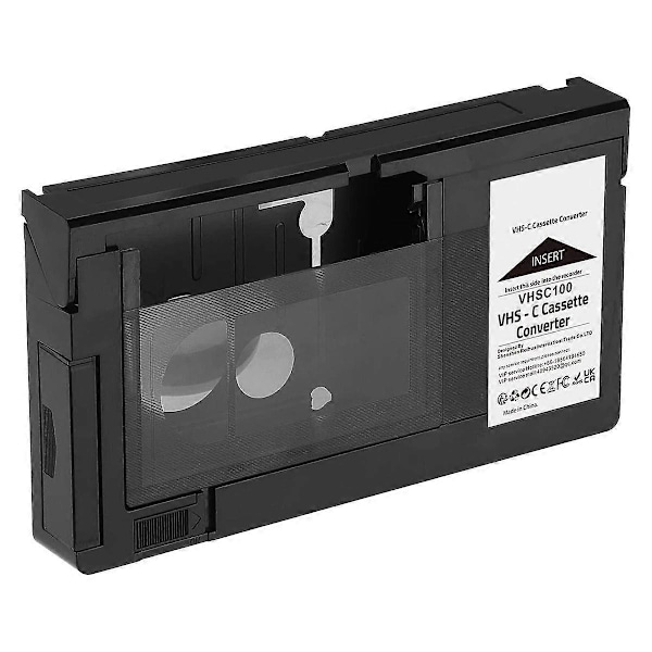 -C Kassettadapter för -C SVHS Videokameror RCA Motoriserad Kassettadapter Ej för 8mm/MiniDV/Hi8