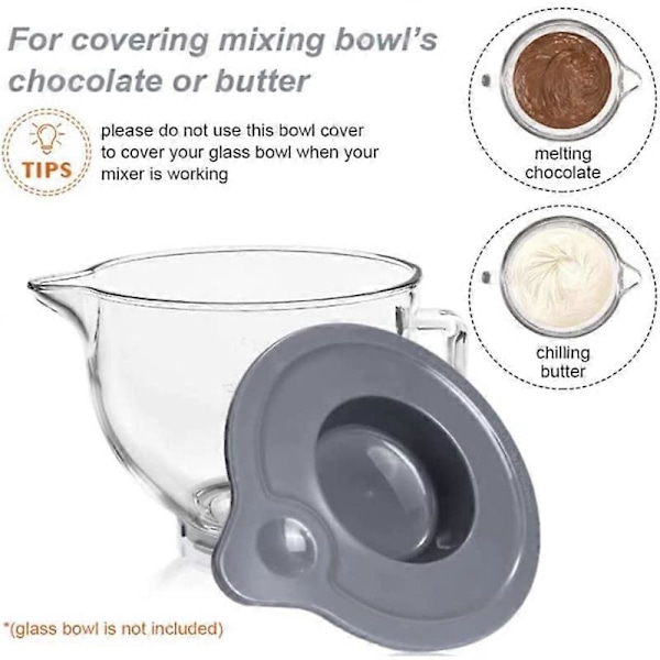 Låg til skål til Kitchenaid K5GB 5-Quart Mixer Glas Skål Holder KSM150PS KSM152PS/K