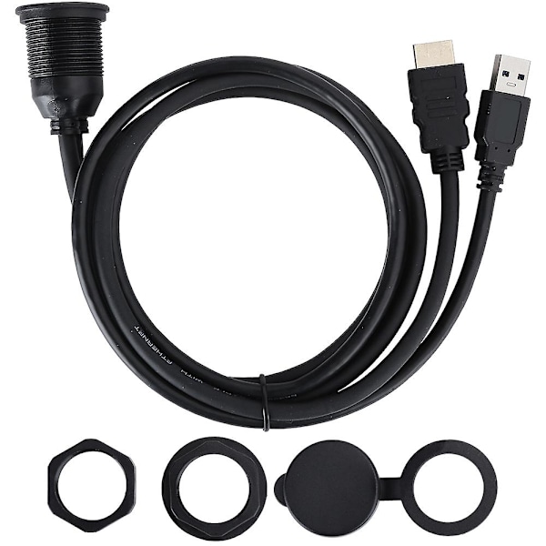 1 meter USB3.0 till HDMI förlängningskabel - inbyggd hushålls vattentät konverteringsledning