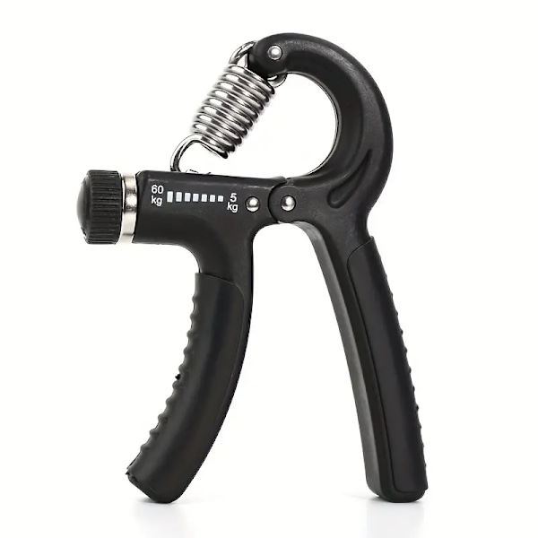 1 st 5-60 kg justerbar styrketräningsutrustning för män och kvinnor, fingergreppstränare, handledsstyrketränare, bärbar handgripare svart