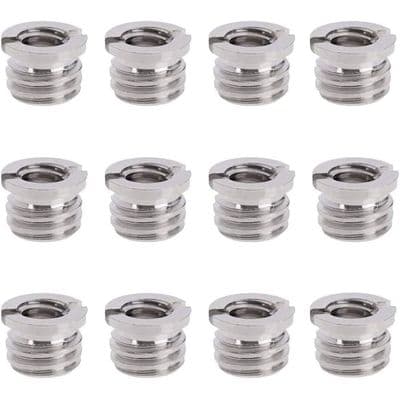 12 metalskruekonvertere, 14-38 mm adaptere til PZCC stativer og monopodder