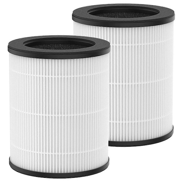 2 ST Ersättningsfilter för MOOKA M03 Luftrenare H13 True HEPA Filter Högeffektivt Aktiverat Kolfilter