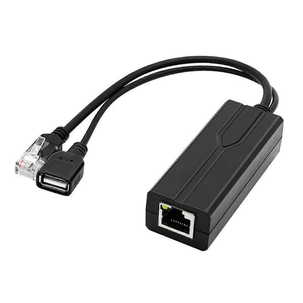48V til 5V USB Interface PoE Splitter Ethernet 802.3Af/At PoE Strømforsyningsmodul til IP-kamera Elec