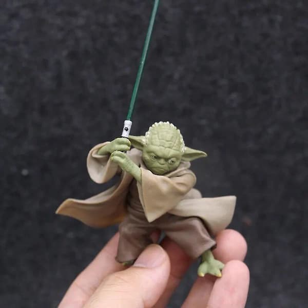 Star Wars Mandalorian Master Yoda med Sværd Actionfigur Legetøj