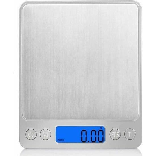 Köksvåg - PZCC - 500g - 0.01g - Elektronisk - Hög precision