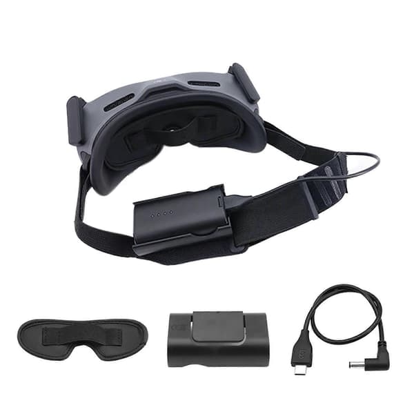för Goggle 2 Strömkabel och Batterifäste Linsskydd för DJIAvata Goggles 2