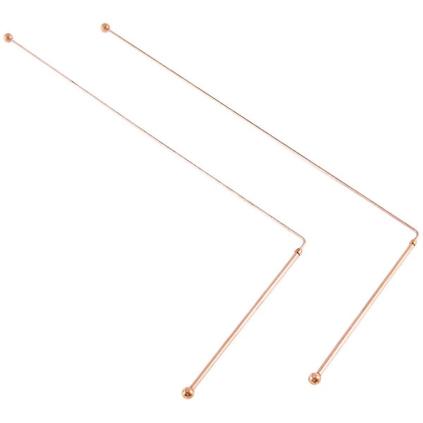 Kopparspö dowsing - 99,9% ren koppar 2 st spö Divining Rods Energy Water Witching Detector - MXBC