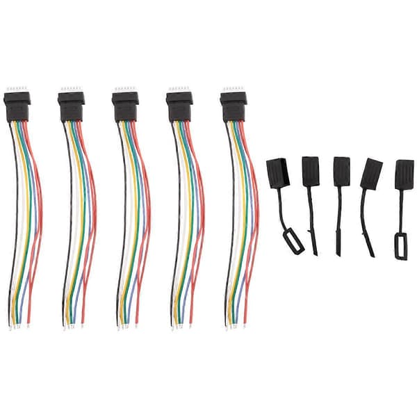 5 stk. RC Fly 6S Balansehode med Hetteforlengelse Ladekabel Ledning 10 cm DIY for Li Po Batt