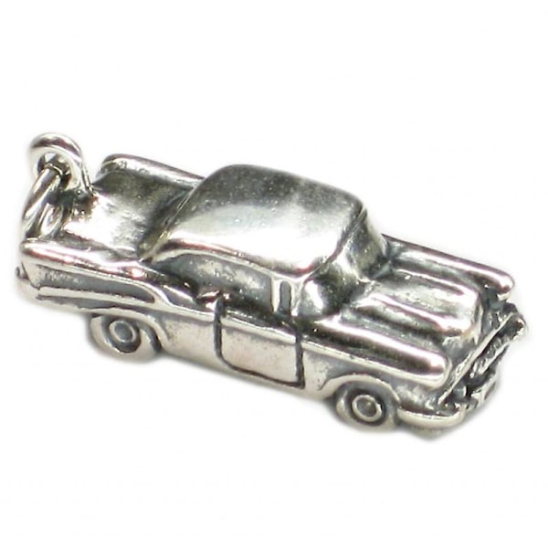 Hot Rod Bil Sterling Sølv Charm .925 X 1 Biler Charms - 5647