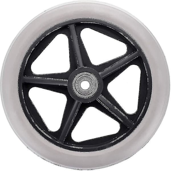 2 stk. 6 tommer Hjul til Rullestol - Gummihjul - Udskiftning - Rollator - Anti-slip - Udskiftning - Hjul - Rullestol - Udskiftning - hy