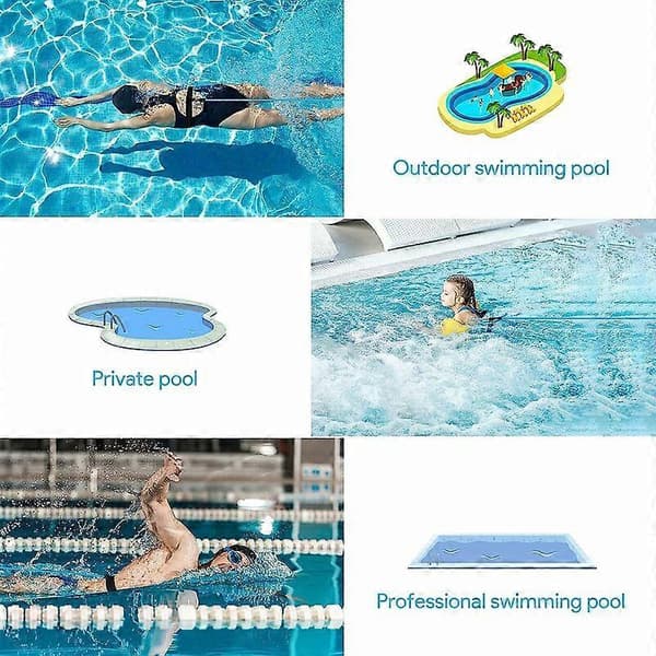 Elastiskt motstånd för simning, 4M justerbart elastiskt band för simning i pool, träningsbälte för simning, elastisk simning för vuxna och barn, professionell