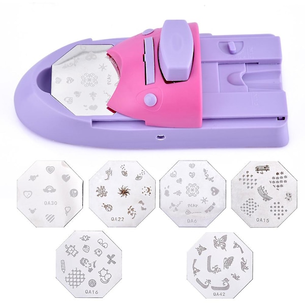 Neglekunst DIY Printer Sæt Mønstertryk Manikyr Maskine Negletegning Polish Kit