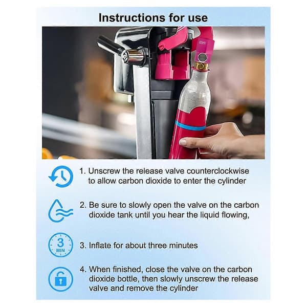 Udskiftningsadapter Quick Connect Pink, Tank Connector Kit til Standard Stor CGA320