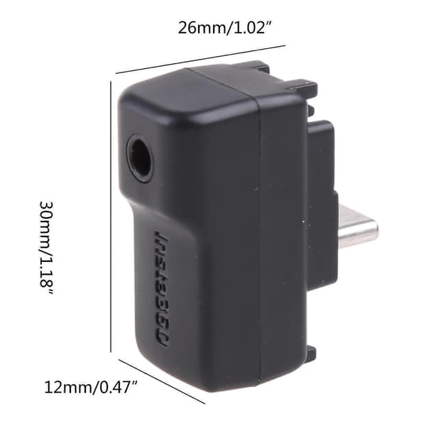 Dual mikrofonadapter til Insta-360ONE-X2 eksterne mikrofoner USB-C port