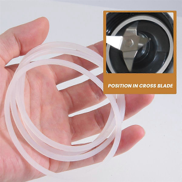 Nye erstatningspakninger gummipakningsring til Magic Blender Flat/Cross