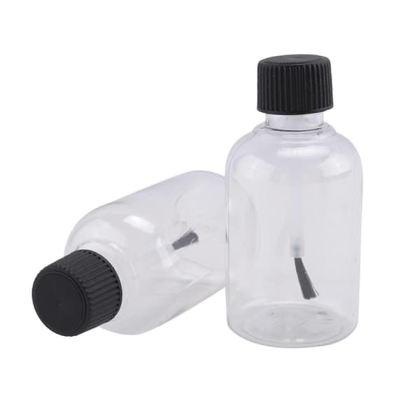 24 st Plast Tomma Limflaskor med Penslar 50 ml Konst Tomma Målarflaskor Lim Småbarn Barn Konst