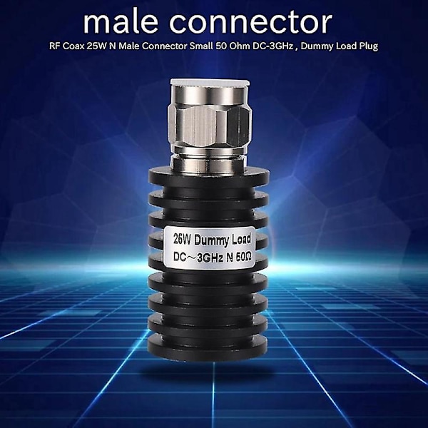 Rf Coax 25w N Han Connector Lille 50 Ohm Dc-3ghz , Dummy Load Stik