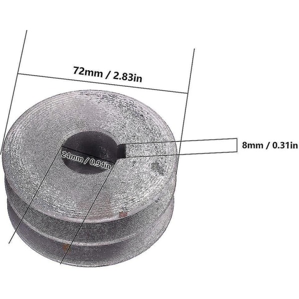 1 st diameter 72mm hål 24mm stål skär maskindelar gjutjärn remskiva rem remskiva motorhjul motor