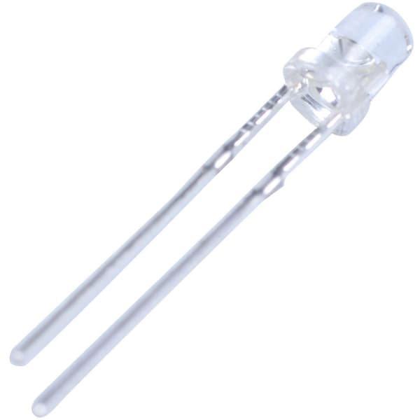 40 stk 3mm Hvit LED Lampe Lysdiode DC 2.5V-3V