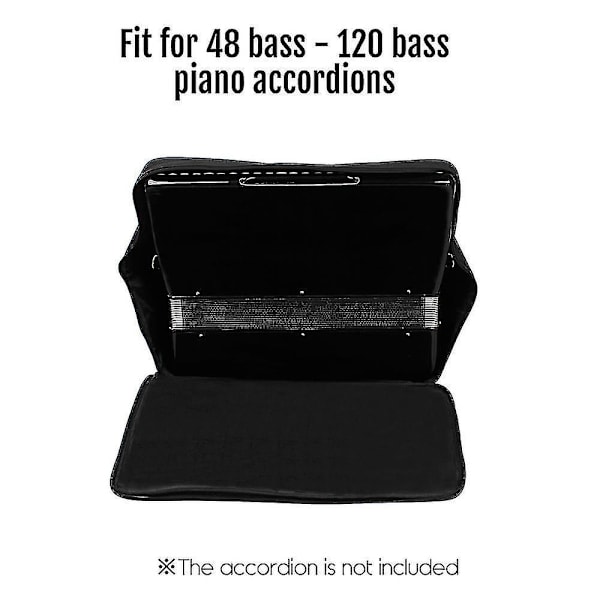 Dragspel Gig Bag Piano Dragspel Väska Keyboard Instrument Tillbehör Gig Väskor För 48/80/96/120