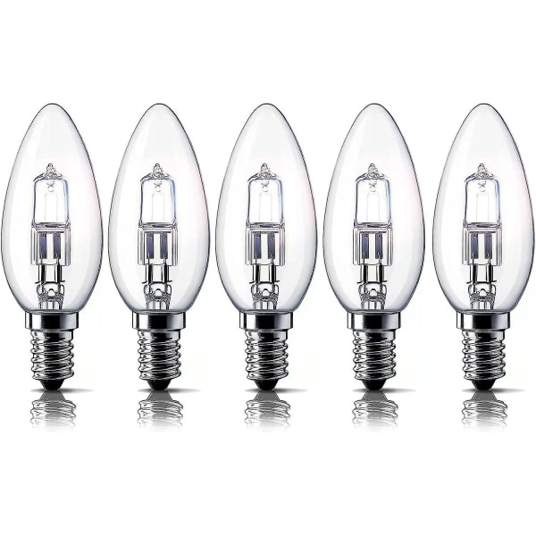 E14 4/2w halogenljuslampor, liten Edison-skruvlampa (ses) 2700k varmvit dimbar paket med 5 [energiklass C]