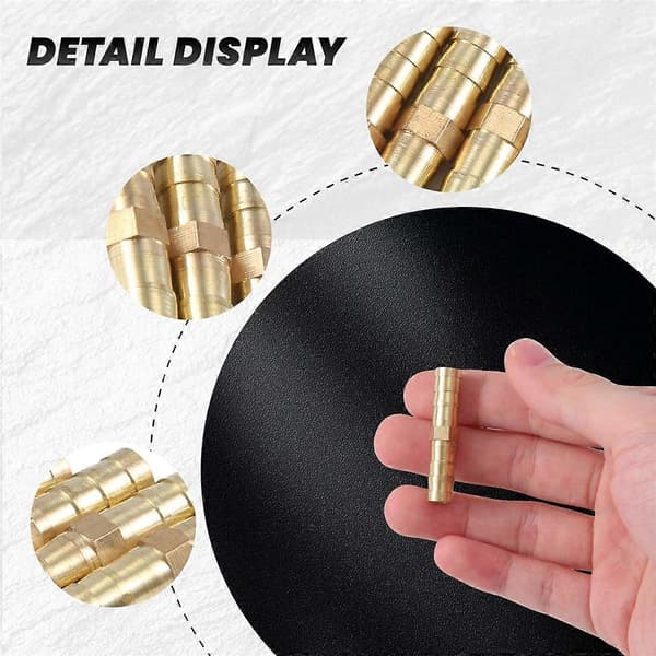 5 stk. 8 mm indvendig diameter luftgas lige slange rør studs kobling