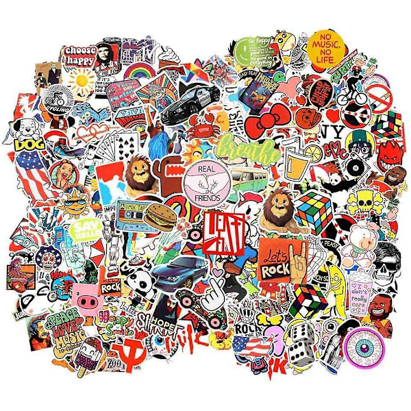 Sejt Tilfældige Stickers Pakke 100 stk Laptop Stickers Bomb Vandafvisende Vinyl Sticker Bulk Variety Til Bagage Computer Skateboard Cykel Skate Ipad Bil Mot