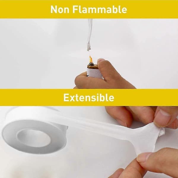 Teflon Tape, Rørleggerteip, VVS-teip, PTFE-teip, Gjengeteip, Rørleggerteip for