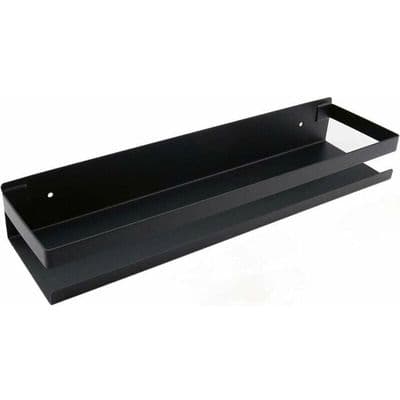 Væghylde til badeværelse - 20-40 cm - Moderne - Mat sort - Til badeværelse, køkken, bruser - 40 cm PZCC