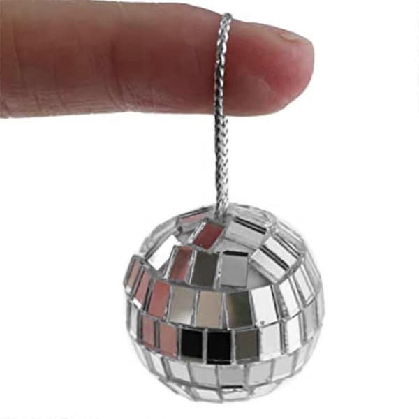 2CM Speilreflekterende kule bar disco bryllup ins kake dekorasjon