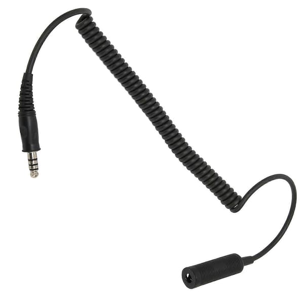 Radio Headset Kabel Plug and Play Forlænget Ledning til Helikopter Mono Headset U92A til U174