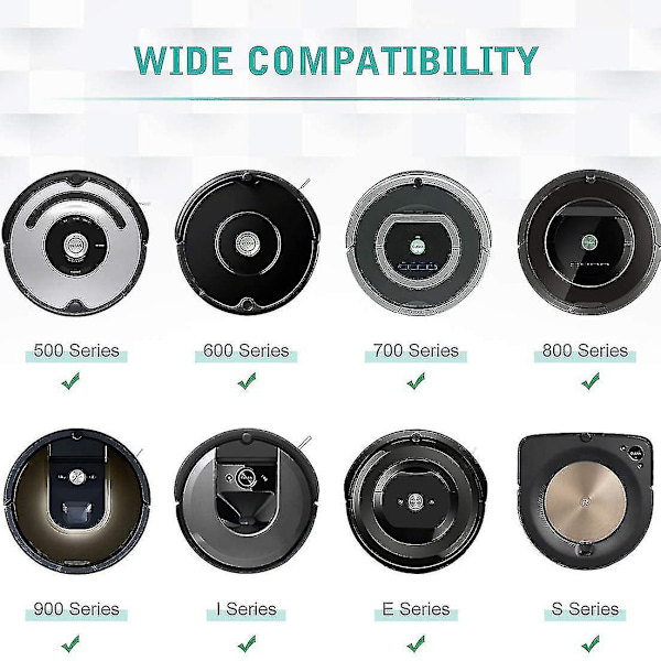Erstatningsdekk for iRobot Roomba 500, 600, 700, 800, 900-serien støvsuger