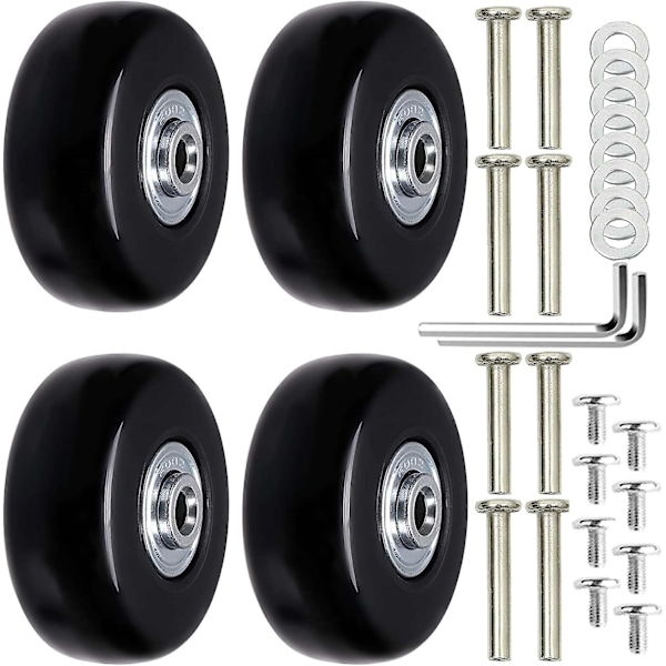 4 Pieces Suitcase Replacement Wheels Suitcase Wheels Replacement Suitcase Wheel Universal Luggage Axles and Casters Replacement Casters Repair for Lug