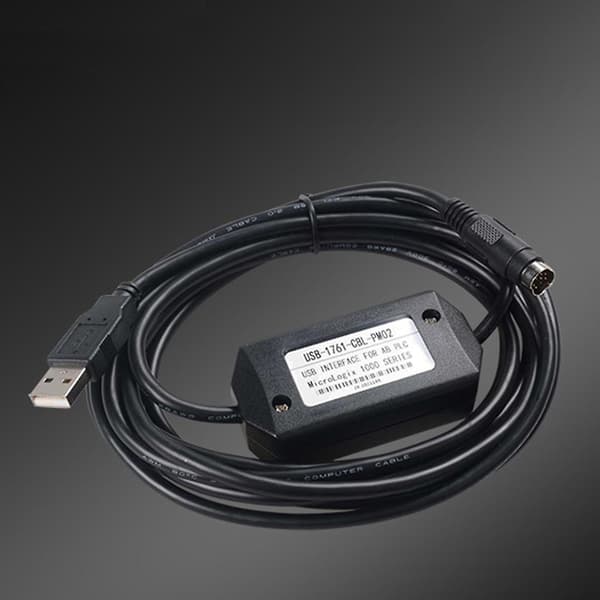 PLC-ohjelmointikaapeli AB Micrologix 1000/1200/1500 -sarjalle, datakaapeli USB-1761-CBL-PM02