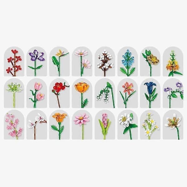 Blomsterbuket Klodser Julekalender, Jul 24 Dages Solsikke Buket Blind Box