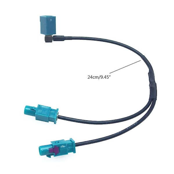Dual-han Fakra Y-splitter til Hun Fakra Antenne Adapterkabel Til
