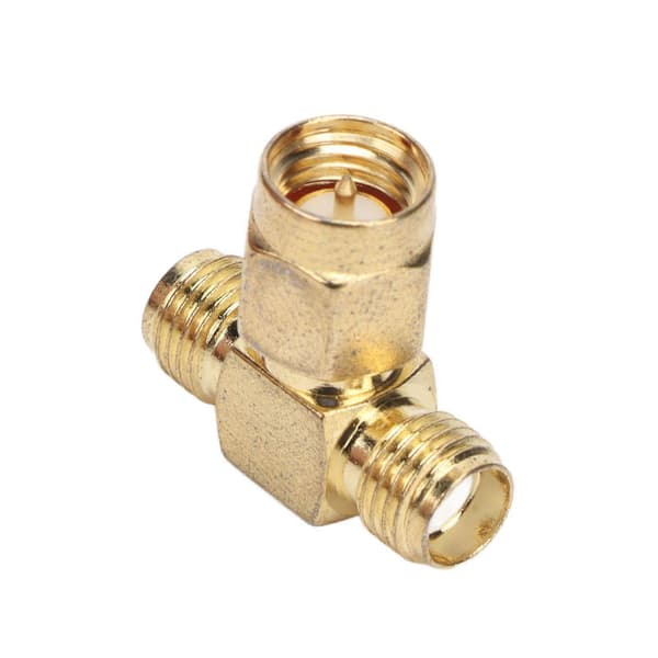 Højkvalitets SMA trevejsadapter RF-adapterstik SMA-KJK SMA 10 stk.