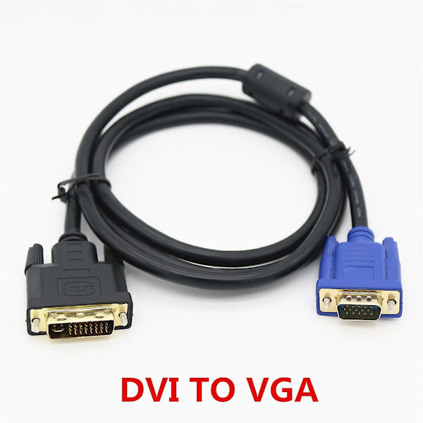 DVI-VGA-kaapeli VGA-DVI Uros-uros HD-kaapeli
