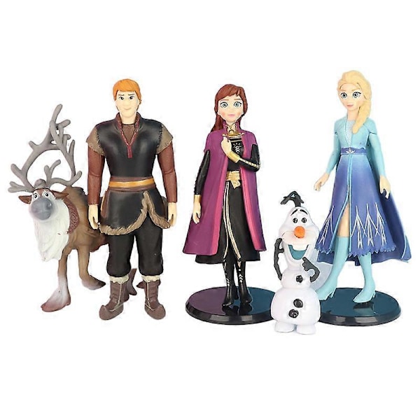 5 Frozen Legetøjsdukkesæt Frozen 2 Elsa Anna Elsa Snedukke Prinsesse Legetøjsdukke