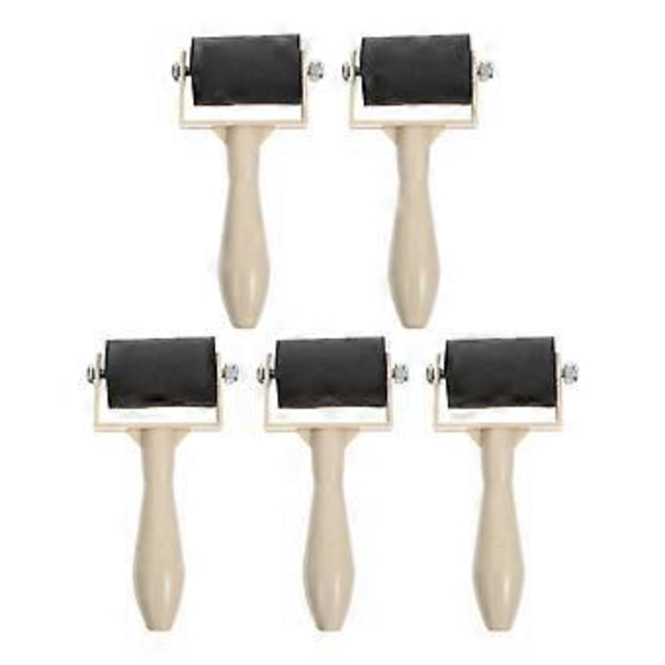 5 st Tryckvalsar Praktisk Tryckvals Brayer Trycklimstift