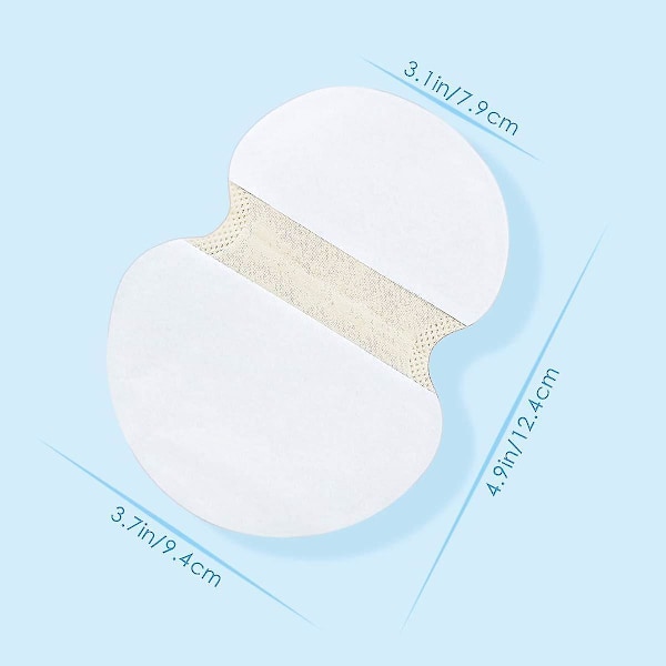 100 stk (50 par) Engangs Underarm Pads Armhule Svetteputer Perspirasjonsputer Skjold