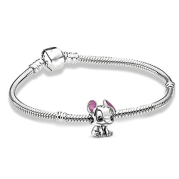 Hopeaa Sterling Lilo & Stitch -riipusranneke - Argent