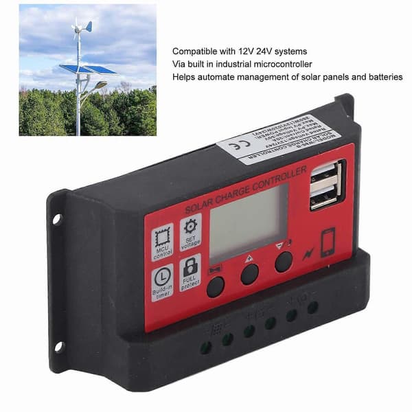Högkvalitativ (CR2410) Solcellsdriven kraftgenereringskontroller 12V/24V