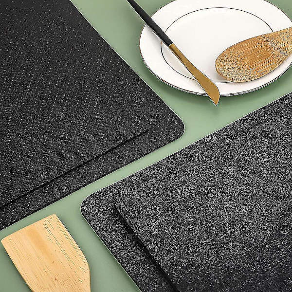 Varmebestandig Matte for Luftfrityrkoker, 2 stk Varmebestandig Pute Benkebeskytter Matte Kaffetrakter Matte