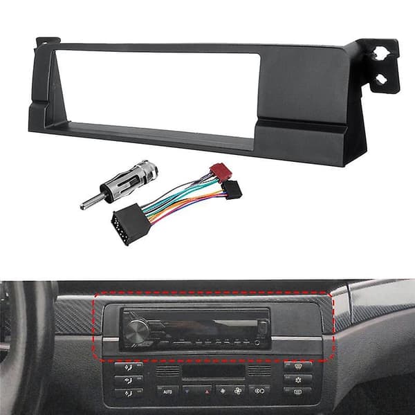 Bil 1 Din Radio Facia Adapter Panel til 3 Serie E46 1998-2005 CD DVD Stereo Ramme Installationssæt