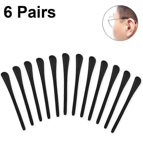 Anti-Slip Silicone Ear Sock Tips - Eyeglass End Pieces - Comfortable and Secure